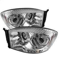 Spyder Auto - Spyder Auto 5010018 Halo Projector Headlights Chrome/Clear for Dodge Ram