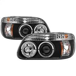 Spyder Auto - Spyder Auto 5010131 Black/Clear LED Halo Projector Headlights