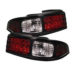 Spyder Auto - Spyder Auto 5006622 LED Taillights Black/Clear for 95-98 Nissan 240SX