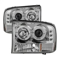 Spyder Auto - Spyder Auto 5010360 LED Halo Projector Headlights Chrome/Clear