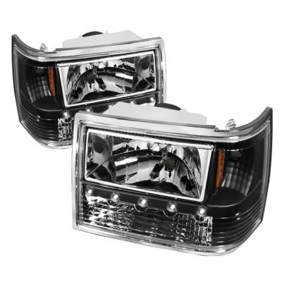 xTune Auto - xTune Auto 5017666 Crystal Headlights Black/Clear