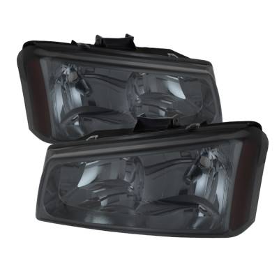 xTune Auto - xTune Auto 5072269 Crystal Headlights Chrome/Smoked