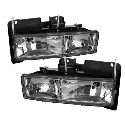 xTune Auto - xTune Auto 5064387 Chrome/Clear Crystal Headlights
