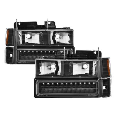 Spyder Auto - xTune Auto 5069542 Crystal Front Headlight Kit Black/Clear