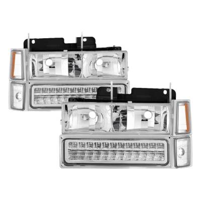 Spyder Auto - xTune Auto 5069559 Crystal Front Headlight Kit Chrome/Clear