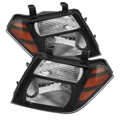 xTune Auto - xTune Auto 5072887 Crystal Headlights Black/Clear for 08-11 Nissan Pathfinder