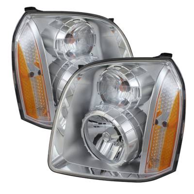 xTune Auto - xTune Auto 9023217 Chrome/Clear Crystal Headlights