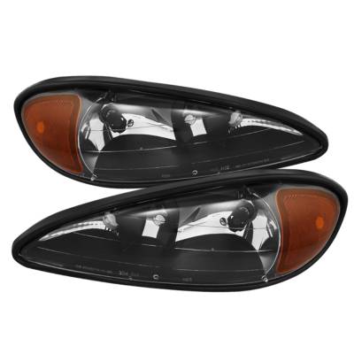 xTune Auto - xTune Auto 9023507 Crystal Headlights Black/Clear