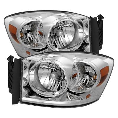 Spyder Auto - xTune Auto 9022913 Chrome/Clear Crystal Headlights for RAM 1500/2500/3500