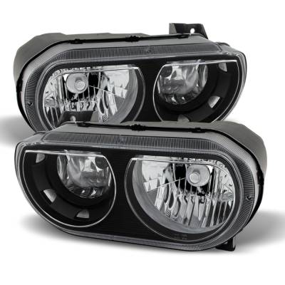 xTune Auto - xTune Auto 9026317 Crystal Headlights Black/Clear