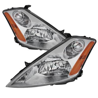 xTune Auto - xTune Auto 9023606 Chrome/Clear Crystal Headlights