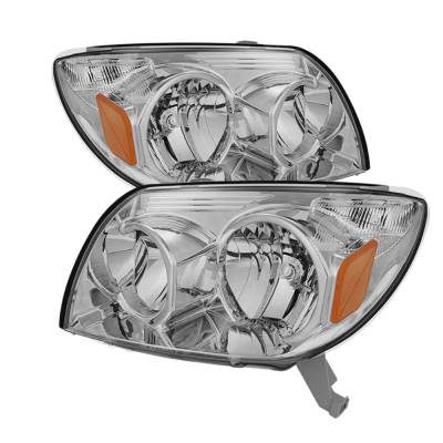 xTune Auto - xTune Auto 9023576 Chrome/Clear Crystal Headlights