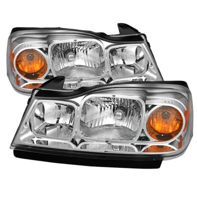 xTune Auto - xTune Auto 9024047 Chrome/Clear Crystal Headlights
