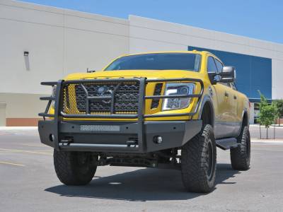 Steelcraft - Steelcraft 60-14080C Black Front Elevation HD Bumper for 16-18 Titan XD