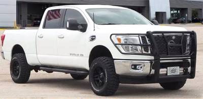 Steelcraft - Steelcraft 50-4080C Black HD Grille Guard for 16-24 Nissan Titan XD