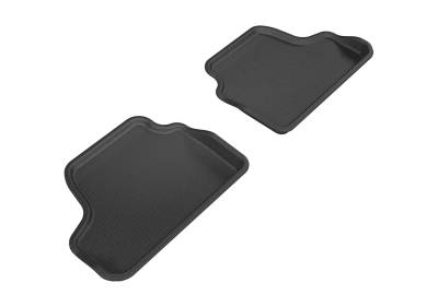 3D MAXpider - MAXpider L1BM02421509 Kagu Floor Mat Rear Black 07-13 BMW 3 Series Convertible