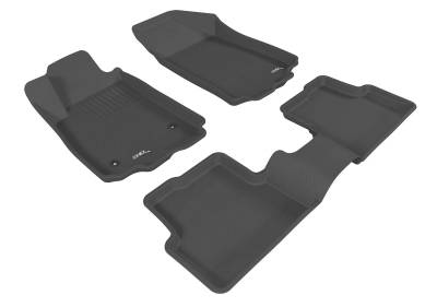 3D MAXpider - MAXpider L1CH02901509 Kagu Floor Mat Front/Rear Black Chevy Sonic