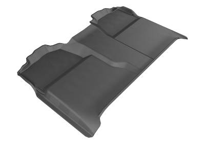 3D MAXpider - MAXpider L1CH04721509 Kagu Floor Mat Rear Black Chevy Silverado Crew