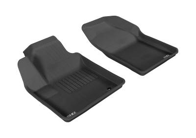 3D MAXpider - MAXpider L1CY00111509 Kagu Floor Mat Front Black for 07-10 Chrysler Sebring