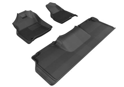 3D MAXpider - MAXpider L1DG02101509 Kagu Floor Mat Front/Rear Black for RAM 25/35 Mega