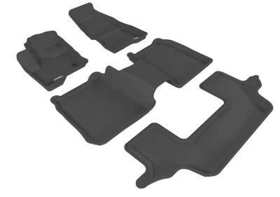 3D MAXpider - MAXpider L1FR05101509 Kagu Floor Mat Front/Rear Black Ford Flex