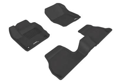 3D MAXpider - MAXpider L1FR02901509 Kagu Floor Mat Front/Rear Black Ford Focus