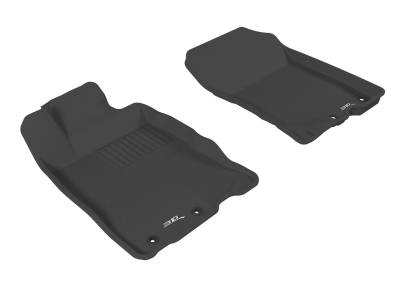 3D MAXpider - MAXpider L1HD02311509 Kagu Floor Mat Front Black 10-14 Honda Insight