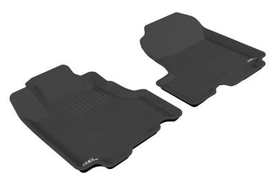 3D MAXpider - MAXpider L1HD00611509 Kagu Floor Mat Front Black 07-11 Honda CRV