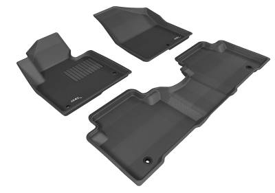 3D MAXpider - MAXpider L1HY01701509 Kagu Floor Mat F&R Black for Santa Fe