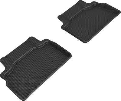 3D MAXpider - MAXpider L1HY02321509 Kagu Floor Mat Rear Black for 12-16 Genesis Coupe
