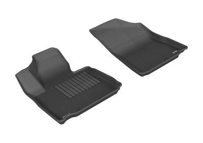 3D MAXpider - MAXpider L1KA01611509 Kagu Floor Mat Front Black for 14-15 KIA Sorento
