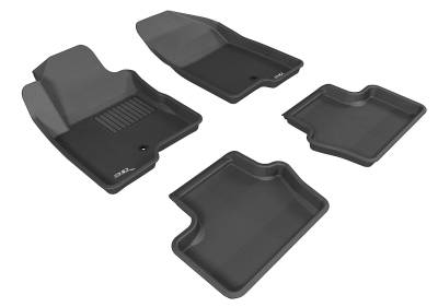 3D MAXpider - MAXpider L1JP00901509 Kagu Floor Mat Front/Rear Black for Compass