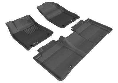 3D MAXpider - MAXpider L1LX02701509 Kagu Floor Mat Front/Rear Black for ES350