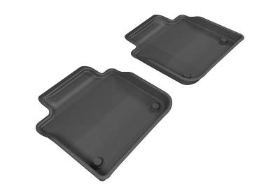 3D MAXpider - MAXpider L1LX02521509 Kagu Floor Mat Rear Black for 13-18 Lexus GS350