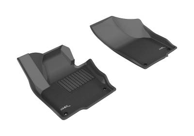 3D MAXpider - 3D MAXpider L1VW02111509 Kagu Floor Mat Front Black for VW Tiguan