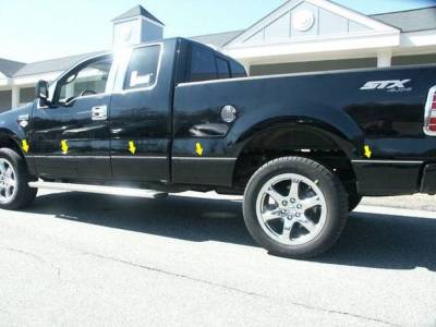 Quality Automotive Accessories - Quality Automotive AT44302 Side Accent Trim 04-14 Ford F150