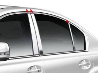 Quality Automotive Accessories - Quality Automotive PP10446 6Pc Pillar Post Kit for 10-14 Subaru Legacy