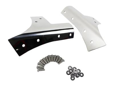 Kentrol - Kentrol 30574 Polished Windshield Supports Pair for 07-18 Jeep Wrangler JK