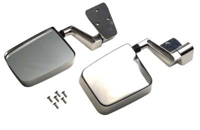 Kentrol - Kentrol 30475 Polished Mirror Kit Pair for 88-06 Jeep Wrangler TJ/YJ