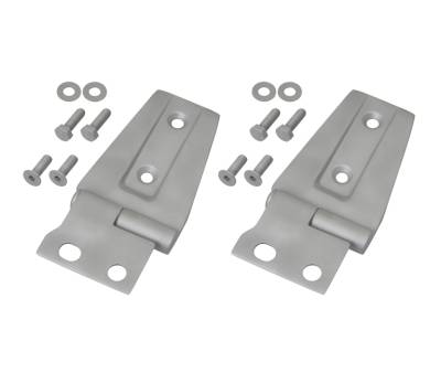 Kentrol - Kentrol 40572 Bare Grey Hood Hinge Pair for 07-18 Jeep Wrangler JK