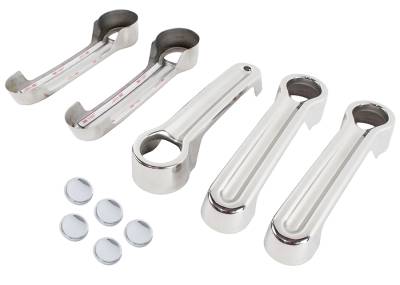 Kentrol - Kentrol 30012 Polished Ext. Door Handle Cover 10pc for 07-18 Jeep Wrangler JK