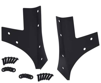 Kentrol - Kentrol 80574 Textured Black Windshield Supports Pair for 07-18 Jeep Wrangler JK