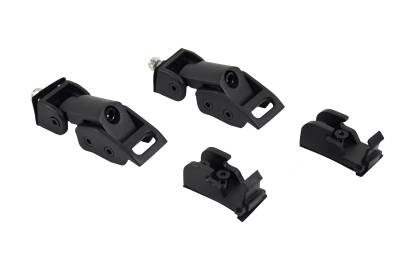 Kentrol - Kentrol 80705 Textured Black Hood Catch Kit for 97-06 Jeep Wrangler TJ