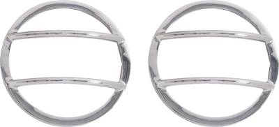 Kentrol - Kentrol 30014 Polished Fog Light Cover Pair for 07-18 Jeep Wrangler JK