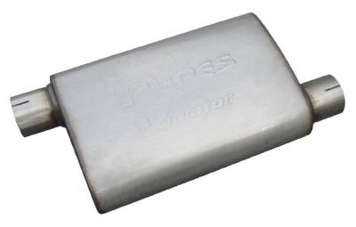Pypes Performance Exhaust - Pypes MVV10 S.S. Violator Series 14" 2.5" Off/Off Exhaust Universal Muffler