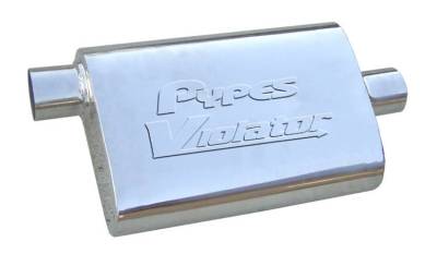 Pypes Performance Exhaust - Pypes MVV13 Violator Series S.S. 14" 2.5"Off/Center Exhaust Muffler Universal