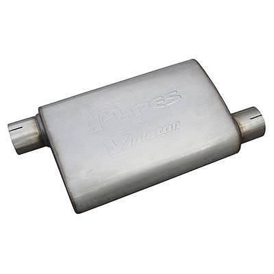 Pypes Performance Exhaust - Pypes MVV16 Violator Series S.S. 14" Body 3" Off/Off Muffler Universal
