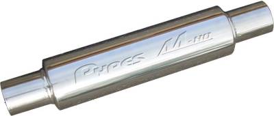 Pypes Performance Exhaust - Pypes MVR203S M-80 Race Pro Series S.S. 3" x 14" Round Muffler Universal