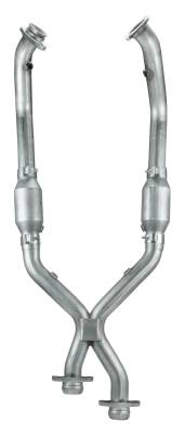 Pypes Performance Exhaust - Pypes XFM33 S.S. X-Pipe Exhaust Kit w/Cats for 96-98 Ford Mustang GT