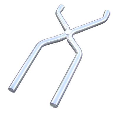 Pypes Performance Exhaust - Pypes XVA13S 3" Stainless Steel Intermediate Exhaust X-Pipe Kit Universal